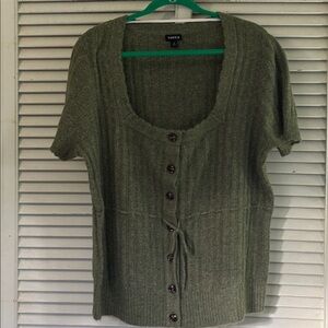 Torrid Green Knit Sweater 2X